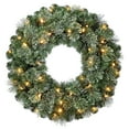 thumbnail image 1 of Liberty Color-Changing Pre-Lit LED Battery-Powered Artificial Christmas Wreath with Timer, 24", by Holiday Time, 1 of 8