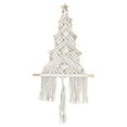 thumbnail image 1 of 24" Large Macrame Christmas Tree Wall Hanging – Boho Christmas Wall Decor, Handmade Macrame Xmas Tree Ornament for Holiday Home, Party Decorations, Rustic Bohemian Wall Art, Winter Decor, 1 of 5