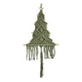 thumbnail image 1 of 24" Large Macrame Christmas Tree Wall Hanging – Boho Christmas Wall Decor, Handmade Macrame Xmas Tree Ornament for Holiday Home, Party Decorations, Rustic Bohemian Wall Art, Winter Decor, 1 of 5