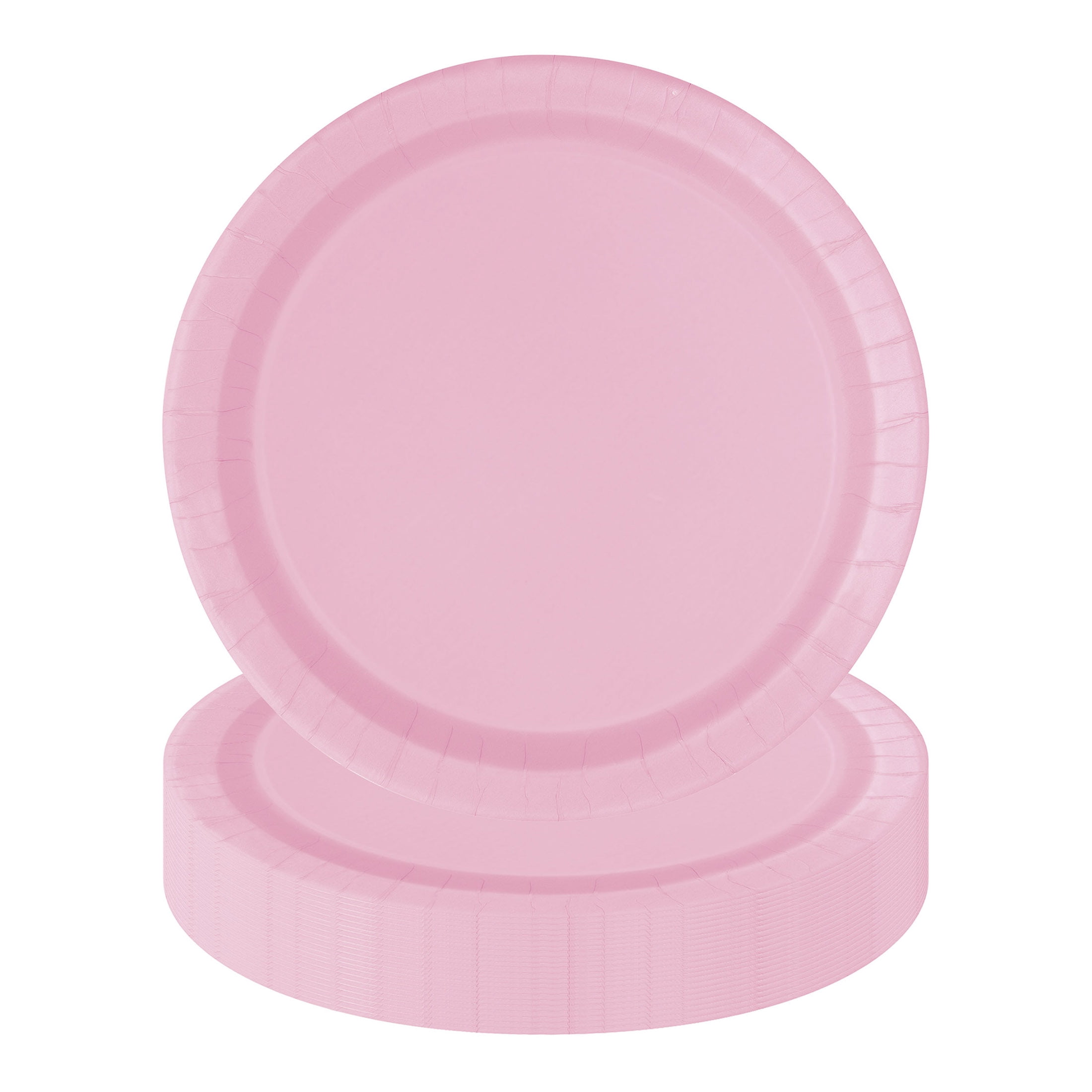 24CT 7IN Light Pink Dessert Paper Plates by Way To Celebrate