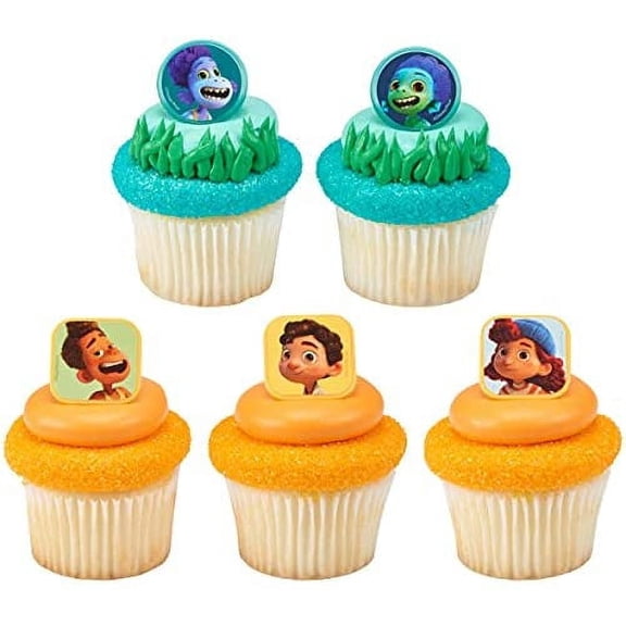 24 Luca Wild and Free Cupcake Rings Toppers Decorations