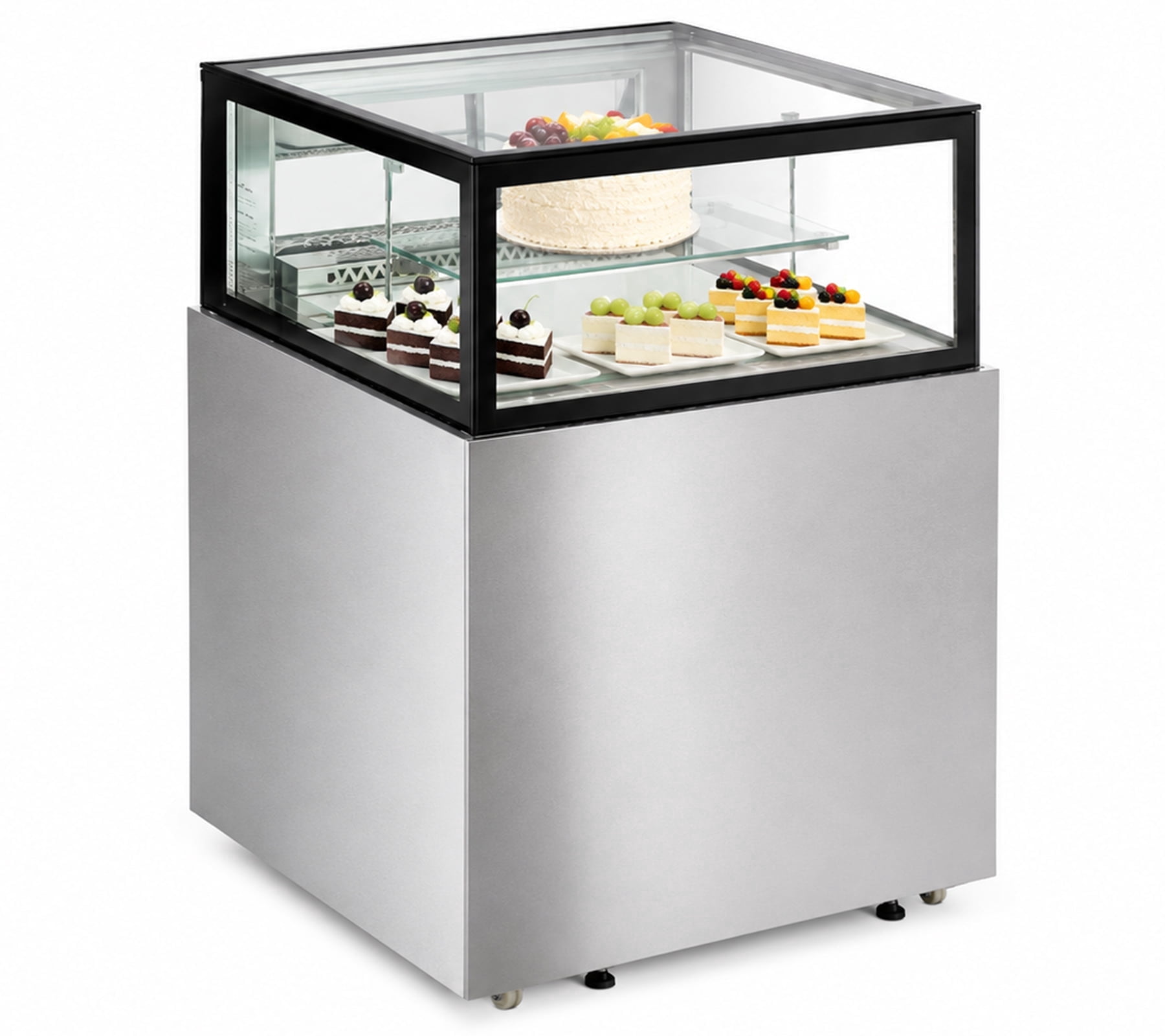 24" Luxury Commercial Refrigerated Bakery Display Case, Cake Showcase Refrigerator with LED Lighting, NSF Certified