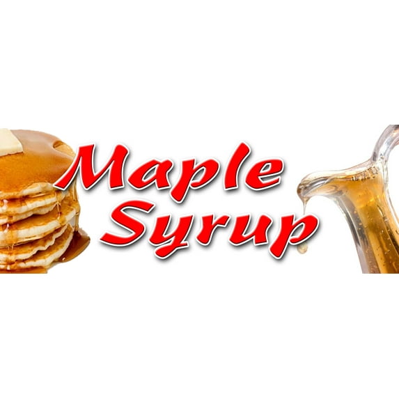 24" MAPLE SYRUP DECAL sticker pancakes waffles