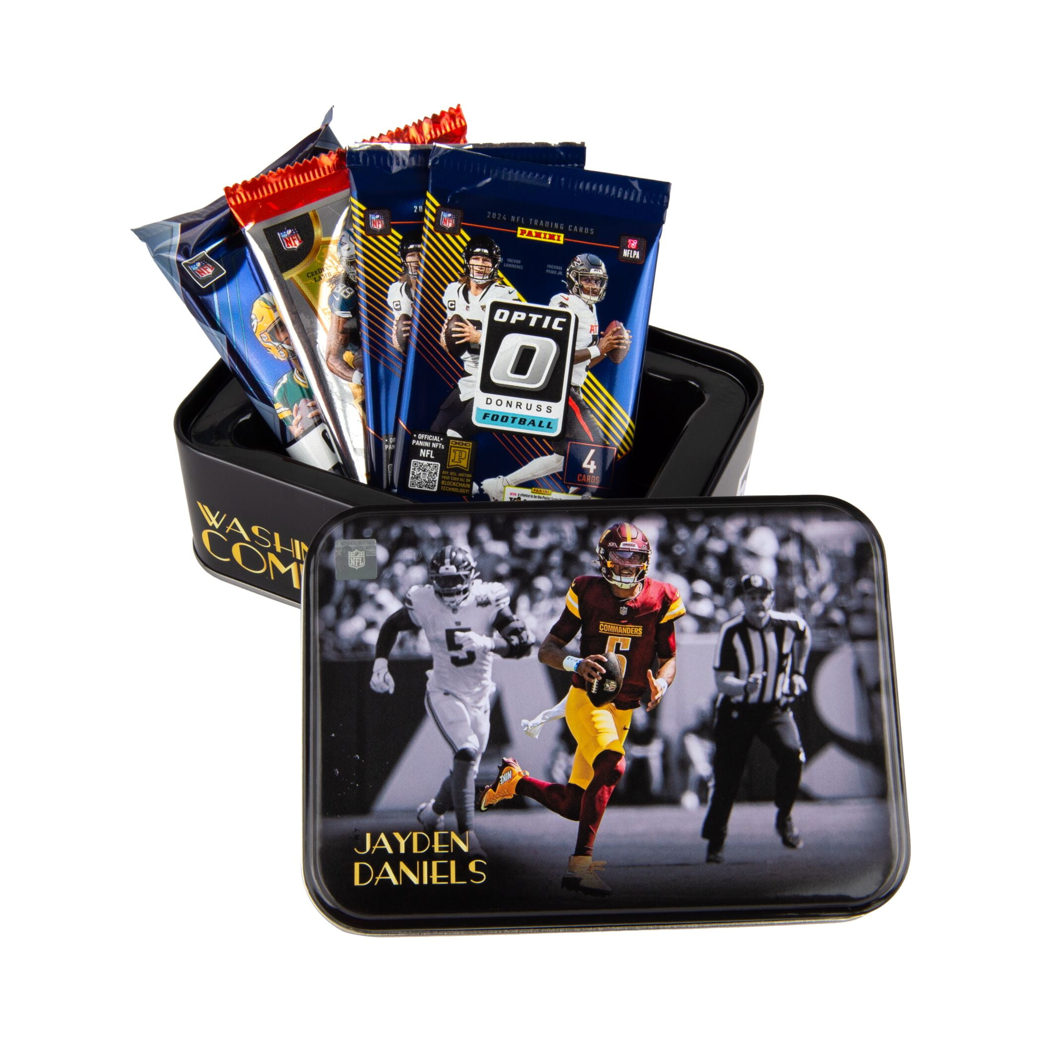 2024 Championship Collection Prizm Football Tin - Receive 1 Player Tin at Random!