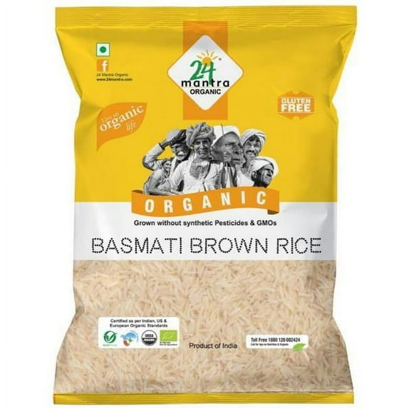 24 Mantra Organic Basmathi Brown Rice 10 lb