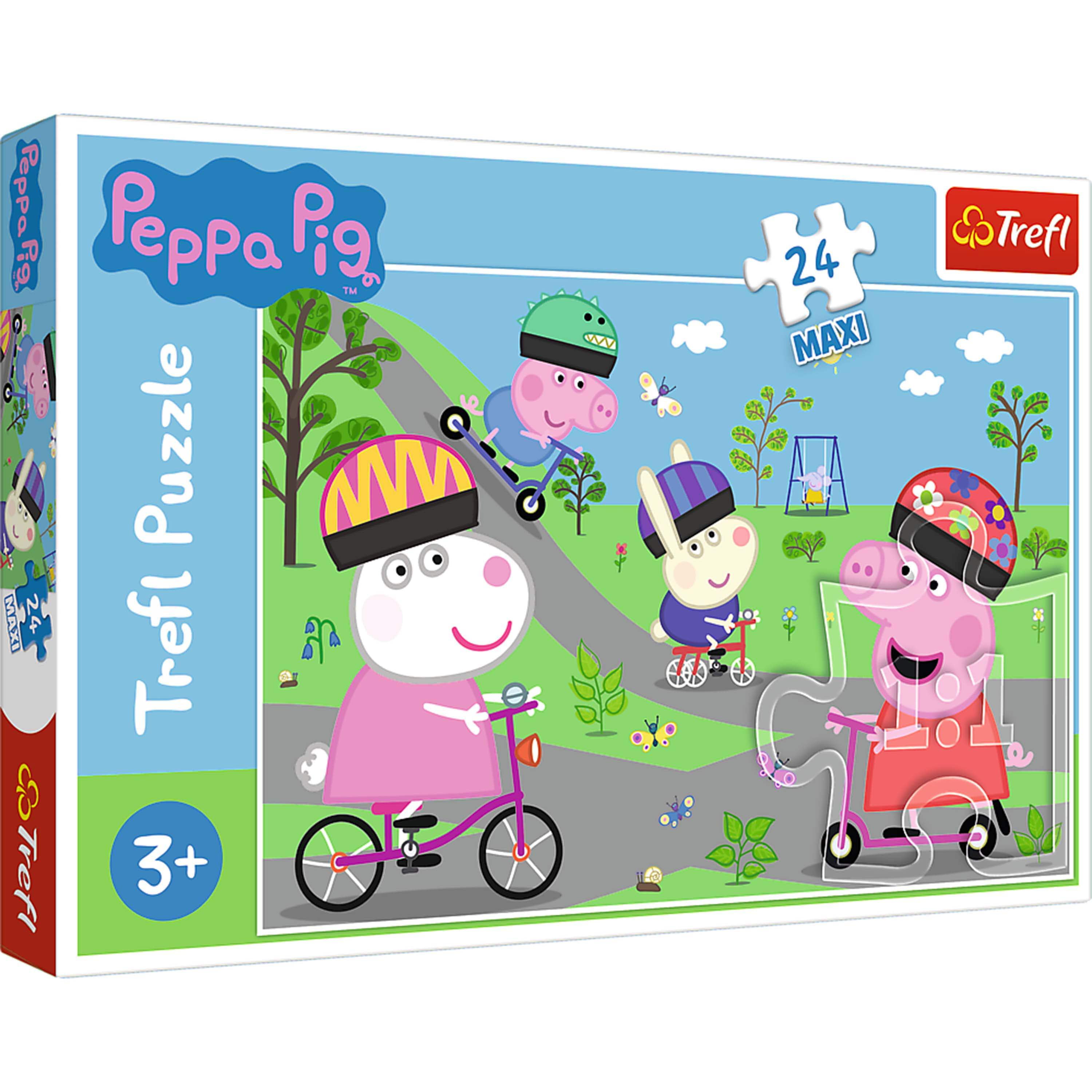 Trefl Maxi 24 Piece Puzzle - Peppa Pig's Active Day Jigsaw Puzzle ...