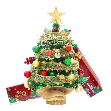 Dollhouse Christmas Tree With Lighting. Miniature Christmas Tree For Barbie And 1/6 Size Dolls. Christmas Decoration, Silver Accessories