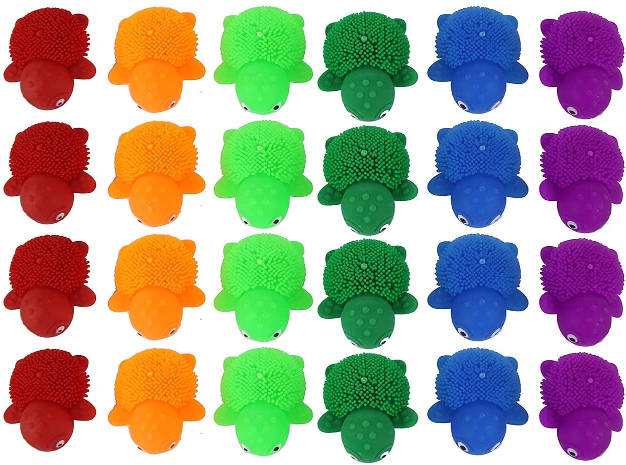 24 Mini Puffer Turtles Small Novelty Toy Party Favors Cute Tiny