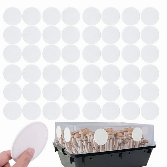 24 * Monotub Adhesive Filter Disks-White