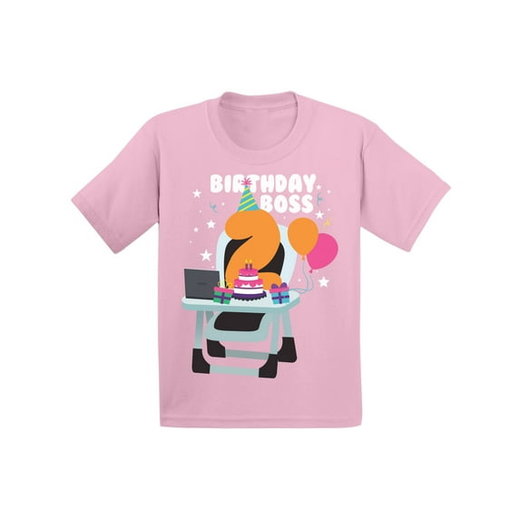 24 Months B-Day Boys Outfits - Cute Baby Boy Baby Girl Shirt Two Years Old - Birthday Boss Infant Tee