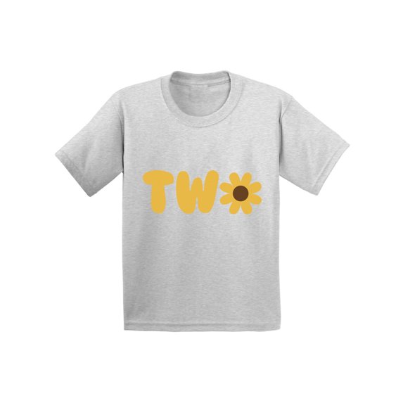 24 Months B-Day Boys Outfits - Cute Baby Boy Baby Girl Shirt Two Years Old - Flower 2 Infant Tee