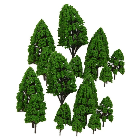 24 Multi Scale Poplar Tree Model Train Railway Park Layout Scenery O