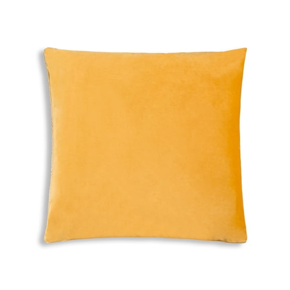 Cloud9 Design Noah Mustard Gold- 24" x 24" Velvet Decorative Pillow