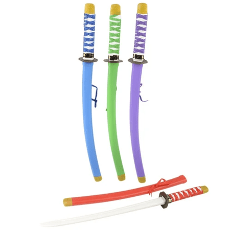 24" Ninja Sword, Assorted Colors, 4 ct