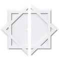 thumbnail image 1 of 24"OD x 1"ID x 13 1/4"C x 1"P Axel Architectural Grade PVC Contemporary Ceiling Medallion, Two Piece, 1 of 4
