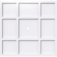 thumbnail image 1 of 24"OD x 1"ID x 8 1/4"C x 1"P Rubik Architectural Grade PVC Contemporary Ceiling Medallion, 1 of 11