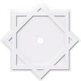 thumbnail image 1 of 24"OD x 2"ID x 13 1/4"C x 1"P Axel Architectural Grade PVC Contemporary Ceiling Medallion, 1 of 11