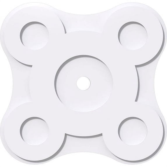 24"OD x 3"ID x 8 1/4"C x 1"P Luna Architectural Grade PVC Contemporary Ceiling Medallion