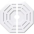 thumbnail image 1 of 24"OD x 3"ID x 9 1/2"C x 1"P Westin Architectural Grade PVC Contemporary Ceiling Medallion, Two Piece, 1 of 11