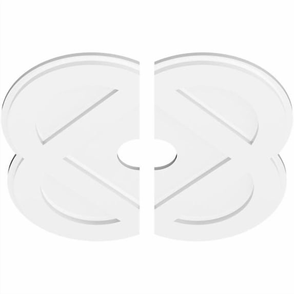 Ekena Millwork Charlotte Architectural Grade PVC Ceiling Medallion (Set of 2)