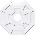 thumbnail image 1 of 24"OD x 5"ID x 8 1/4"C x 1"P Logan Architectural Grade PVC Contemporary Ceiling Medallion, 1 of 11