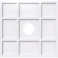 thumbnail image 1 of 24"OD x 5"ID x 8 1/4"C x 1"P Rubik Architectural Grade PVC Contemporary Ceiling Medallion, 1 of 11