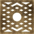 thumbnail image 1 of 24"OD x 6 1/4"ID x 3/4"P Chevron Architectural Grade PVC Pierced Ceiling Medallion, Antiqued Brass, 1 of 10