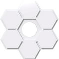 thumbnail image 1 of 24"OD x 6"ID x 8 1/4"C x 1"P Daisy Architectural Grade PVC Contemporary Ceiling Medallion, 1 of 11