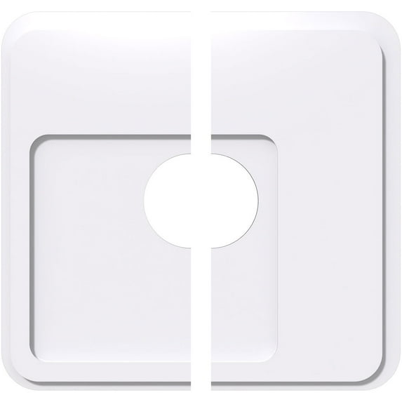 24"OD x 6"ID x 8 1/4"C x 1"P Lucan Architectural Grade PVC Contemporary Ceiling Medallion, Two Piece