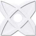 thumbnail image 1 of 24"OD x 6"ID x 8 1/4"C x 1"P Titus Architectural Grade PVC Contemporary Ceiling Medallion, 1 of 11