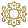 thumbnail image 1 of 24"OD x 7 3/4"ID x 3/4"P Dijon Architectural Grade PVC Pierced Ceiling Medallion, Gold, 1 of 10