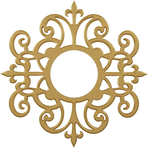 24"OD x 7 3/4"ID x 3/4"P Dijon Architectural Grade PVC Pierced Ceiling Medallion, Gold