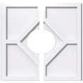 thumbnail image 1 of 24"OD x 7"ID x 8 1/4"C x 1"P Embry Architectural Grade PVC Contemporary Ceiling Medallion, Two Piece, 1 of 11