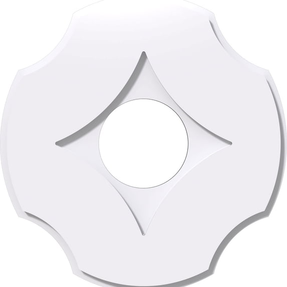 24"OD x 7"ID x 8 1/4"C x 1"P Percival Architectural Grade PVC Contemporary Ceiling Medallion
