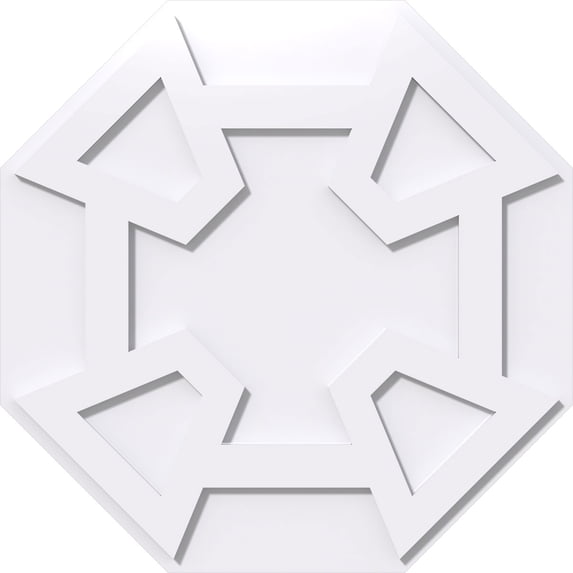 24"OD x 8 1/4"C x 1"P Logan Architectural Grade PVC Contemporary Ceiling Medallion