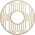 thumbnail image 1 of 24"OD x 8 3/4"ID x 1/4"T Empire Wood Fretwork Pierced Ceiling Medallion, Alder, 1 of 3