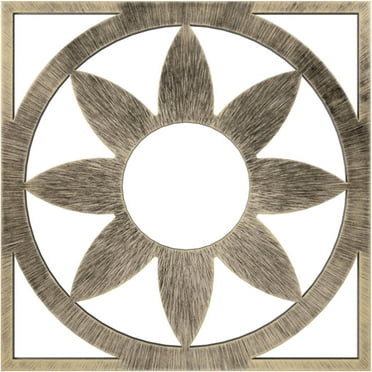 24"OD x 8 3/8"ID x 3/4"P Blume Architectural Grade PVC Pierced Ceiling Medallion, Antiqued Pale Gold