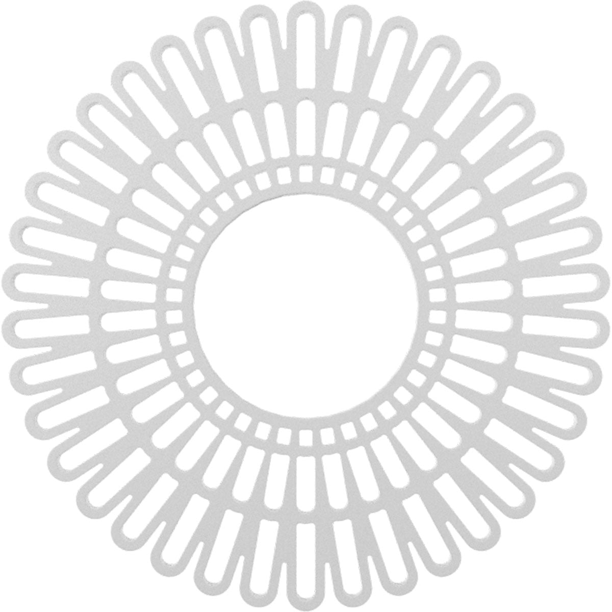 24" White PVC Pierced Ceiling Medallion