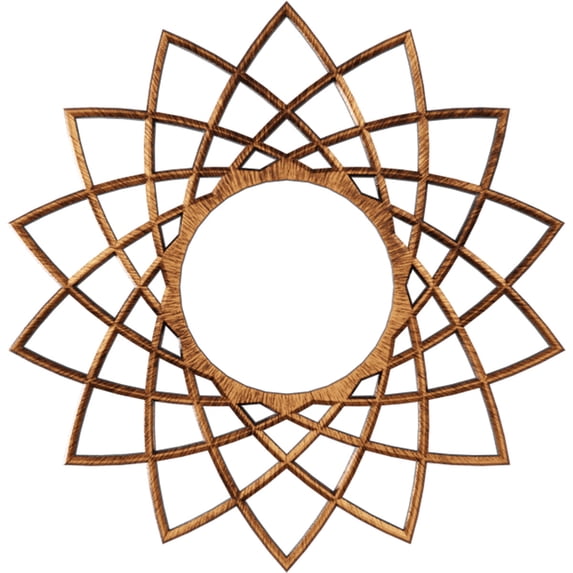 24"OD x 9 1/4"ID x 3/4"P Eleanor Architectural Grade PVC Pierced Ceiling Medallion, Antiqued Copper