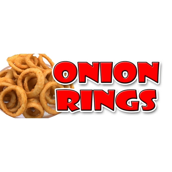 24" ONION RINGS DECAL sticker deep fried vidalia sweet crispy ring french fries