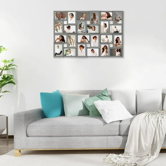24 Opening Collage Picture Frame - Large Photo Frames for 4x6 Pictures Display for Family Gifts Multiple Photos Frame Set Picture Frames Collage for Wall Hanging