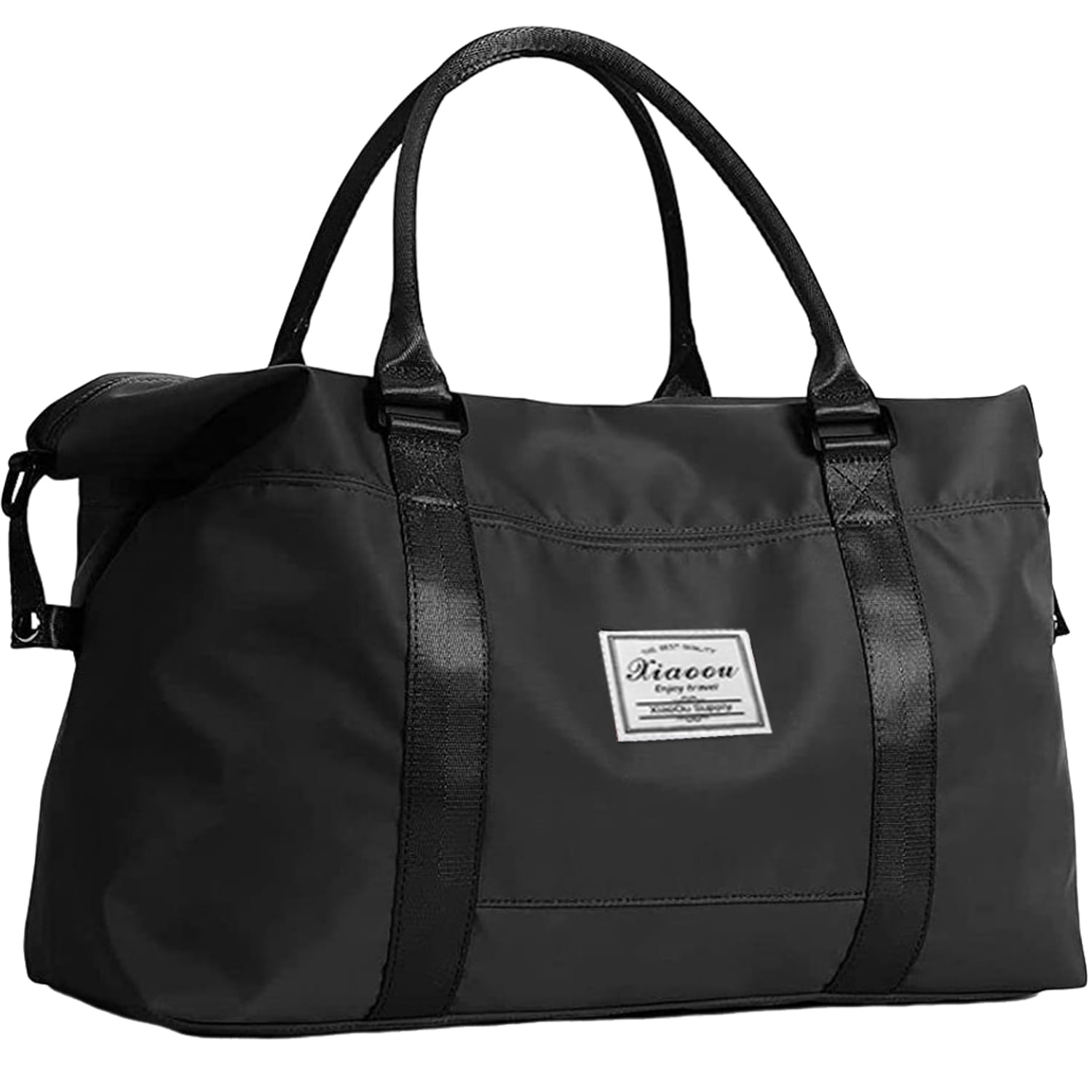 Large Leather Duffle bag With Trolley Sleeve