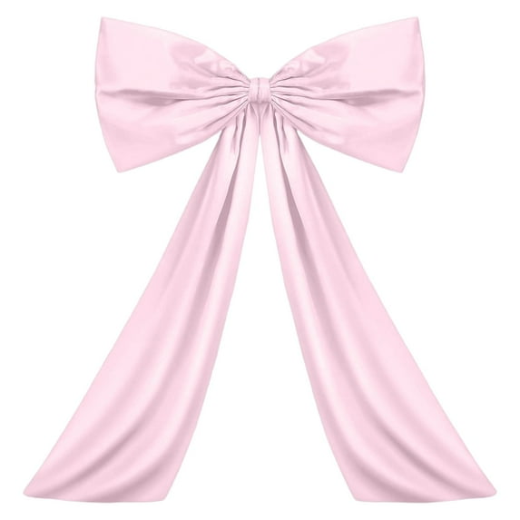 24" Oversized Party Bows for Wedding Backdrops, Christmas Tree Toppers, & Birthday Decorations, Elegant Festive Event Décor, Pink, Bow