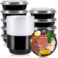 thumbnail image 1 of [24 Oz - 50 Pack ]Round Meal Prep Containers Reusable - Microwaveable, Dishwasher And Freezer Safe, Portion Control And Convenience Food Storage With Lids, Stackable, 1 of 5
