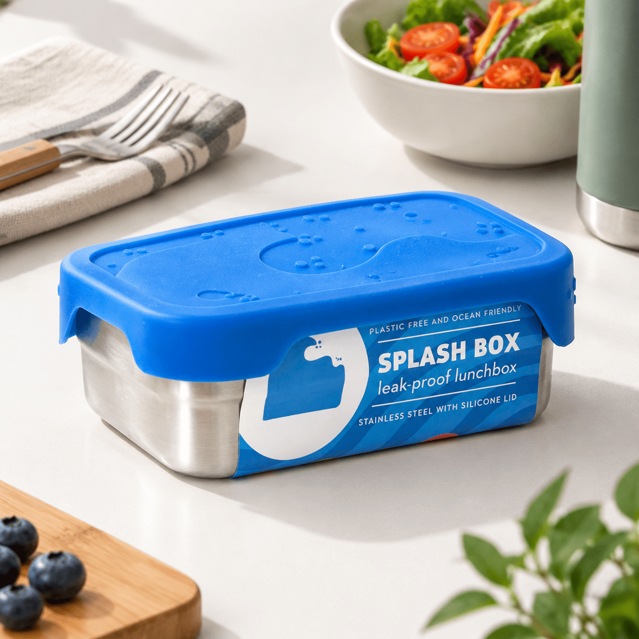 24 Oz Leak-proof Stainless Steel Rectangular Bento Lunch Box - Walmart.com