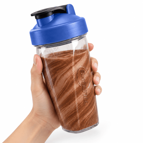 24 Oz Vortex Protein Shaker Bottle, Leak-proof Durable Drink Mixer for Shakes and Smoothies