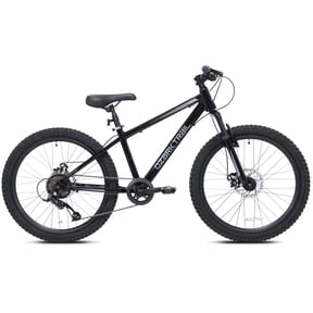 Ozark Trail Timber 24 in Mountain Bicycle, 8-Speed, Black, Fits Riders 4 ft 6 in - 5 ft 6 in, Teen