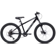 24 Ozark Trail Timber Mountain Bicycle, 8 Speed, Black, Fits Riders 46 - 56, Teen