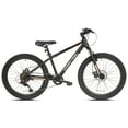 thumbnail interactive-video image 1 of Ozark Trail 24" M.1 Vibe Mountain Bicycle, 8 Speed, Black, Fits Riders 4'6" - 5'6", Teen, Unisex, 1 of 14
