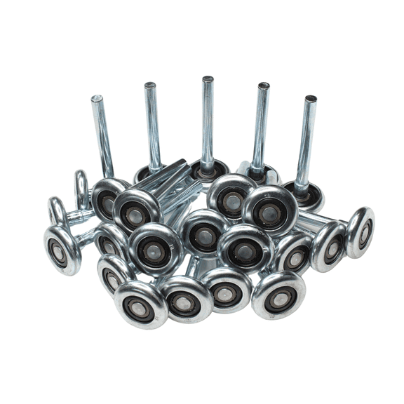 24 PACK 2" Steel Garage Door Rollers 4" Stem -10 Ball Bearing Commercial Grade